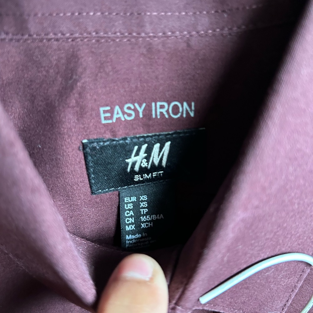 Maroon, long sleeve